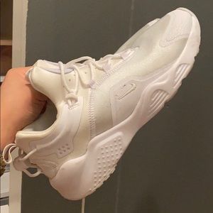 All White Huarache By Nike